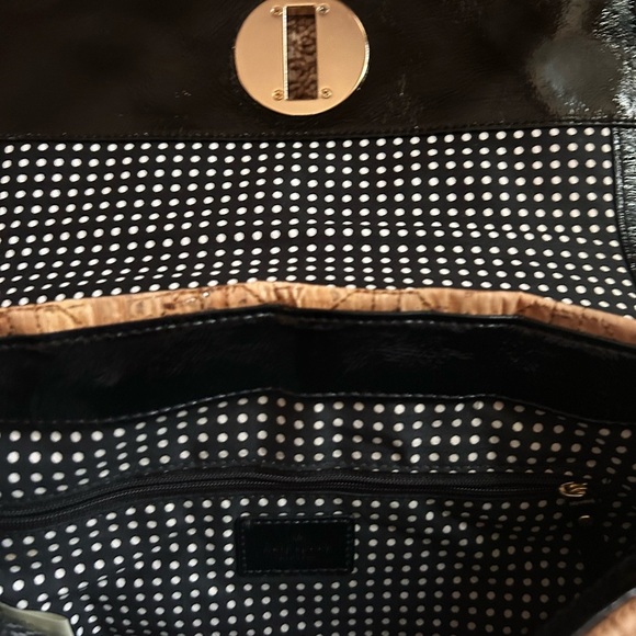 Kate Spade Vintage Black and Tan Cork Quilted Shoulder Bag - Picture 9 of 12